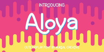 Aloya Font Poster 1