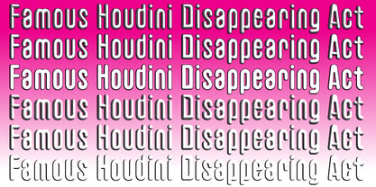 P22 Glaser Houdini Font Poster 5