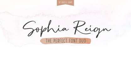 Sophia Reign Font Poster 1