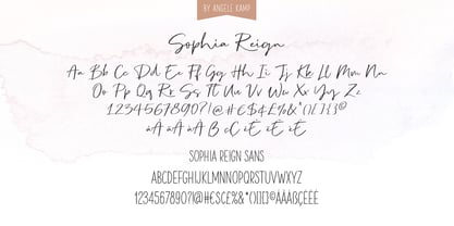 Sophia Reign Font Poster 9