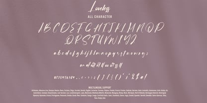 Loveless Font Poster 7