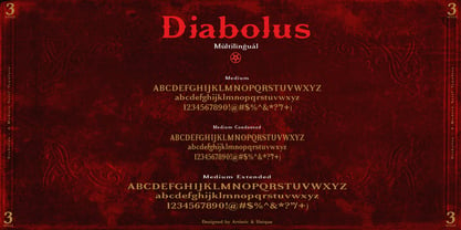 Diabolus Font Poster 2