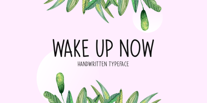 Wake Up Now Font Poster 1