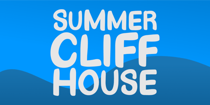 Summer Cliff House Font Poster 1