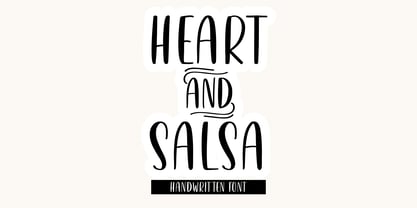 Heart & Salsa Fuente Póster 1