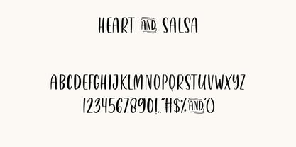 Heart & Salsa Font Poster 7