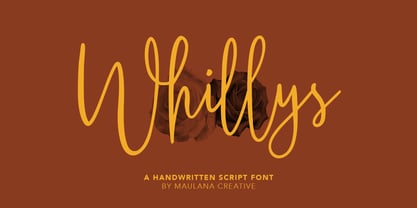 Whillys Font Poster 1