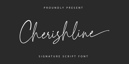 Cherishline Font Font Poster 1