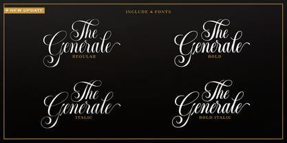 Generale Script Font Poster 3