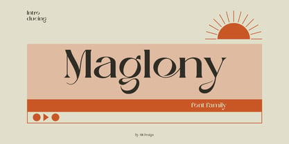 Maglony Font Poster 1