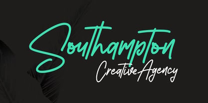 Southavely Signature Font Poster 6