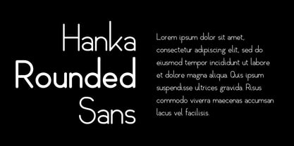 Hanka Rounded Sans Font Poster 4