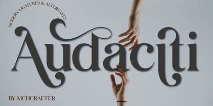Audaciti Font Poster 1