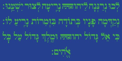 Hebrew Vilna Old Style Tanach Fuente Póster 3