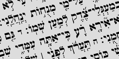 Hebrew Vilna Old Style Tanach Font Poster 1