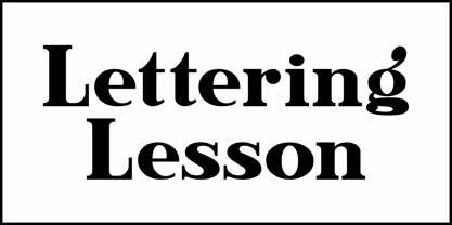 Lettering Lesson JNL Font Poster 2
