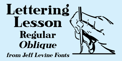 Lettering Lesson JNL Font Poster 1