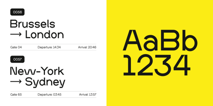 Amberes Grotesk Fuente Póster 10