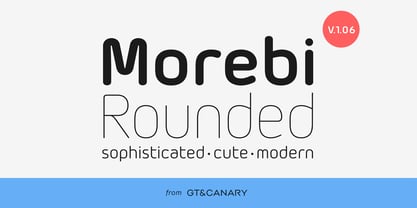 Morebi Rounded Font Poster 1
