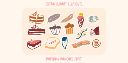 Rainbow Pancake Font Poster 12