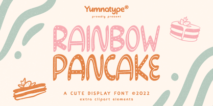 Rainbow Pancake Font Poster 1
