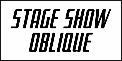 Stage Show JNL Font Poster 4