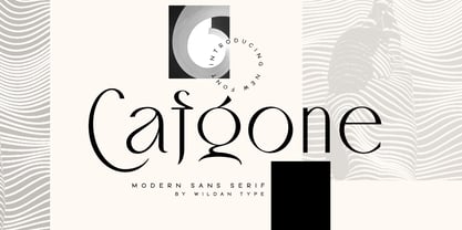 Cafgone Font Poster 1