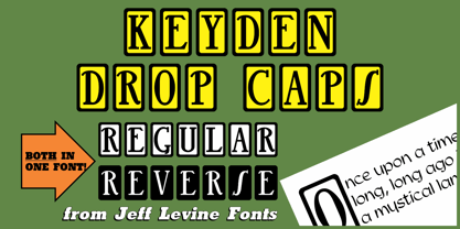 Keyden Drop Caps JNL Font Poster 1