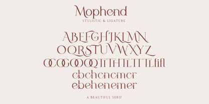 Mophend Font Poster 8