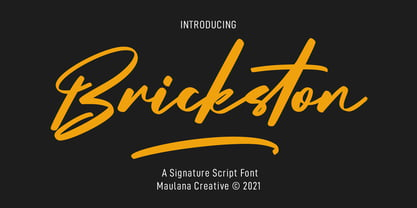 Brickston Font Poster 1