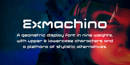 Exmachino Font Poster 3