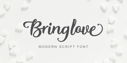 Bring Love Font Poster 1