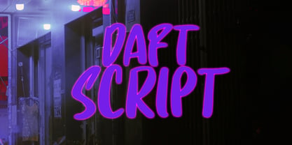 Daft Script Font, Webfont & Desktop