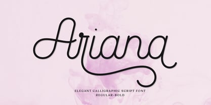 Ariana Script Font Poster 1