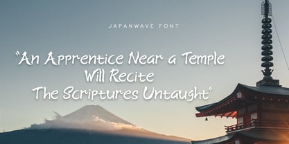 Japan Wave Font Poster 2