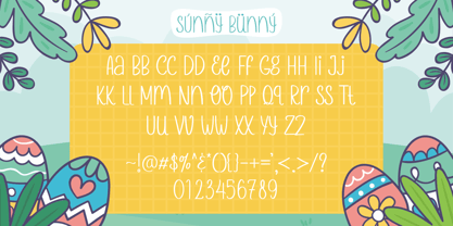Sunny Bunny Font Poster 9