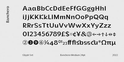 Banchero Font Poster 9