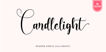 Candlelight Dinner Font Poster 1