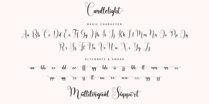 Candlelight Dinner Font Poster 8
