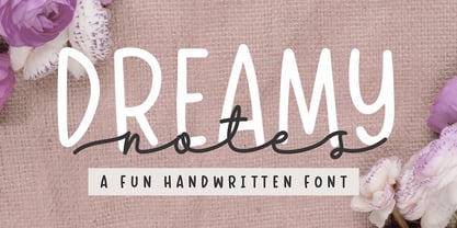 Dreamy Notes Script Font Poster 1