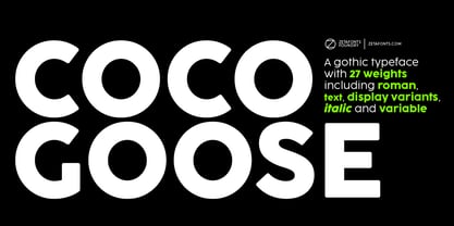 Cocogoose Pro Font Poster 1