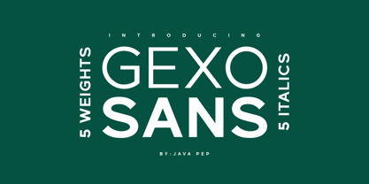 Gexo Sans Font Poster 1