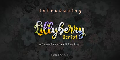 Lillyberry Font Poster 1