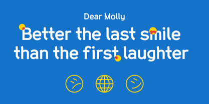 HU Dear Molly Font Poster 2