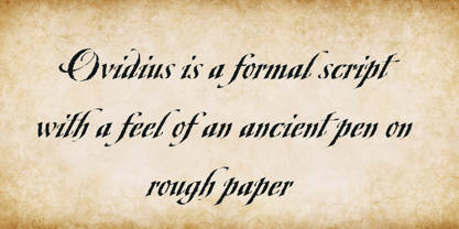 Ovidius Script Font Poster 5