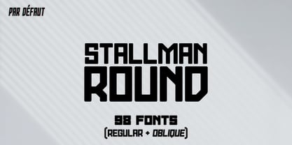 Stallman Round Font Poster 1