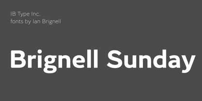 Brignell Sunday Font Poster 1