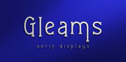 Gleams Serif Display Police Poster 1