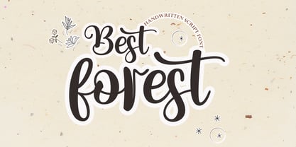 Best Forest Font Poster 1