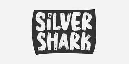 Silver Shark Font Poster 1